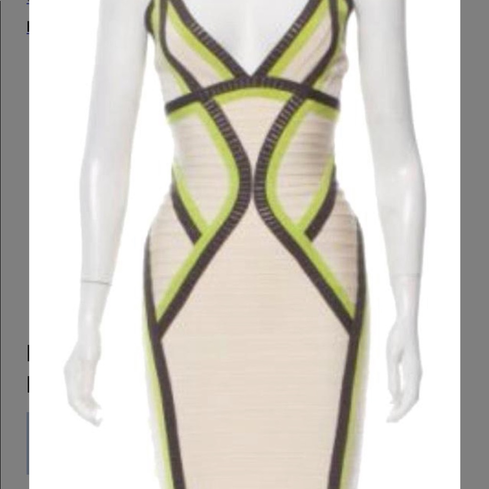 Hervé Leger Niyaz Bandage Cocktail Dress
